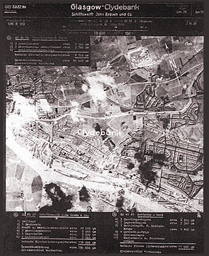 Luftwaffe reconnaissance photograph Clydebank