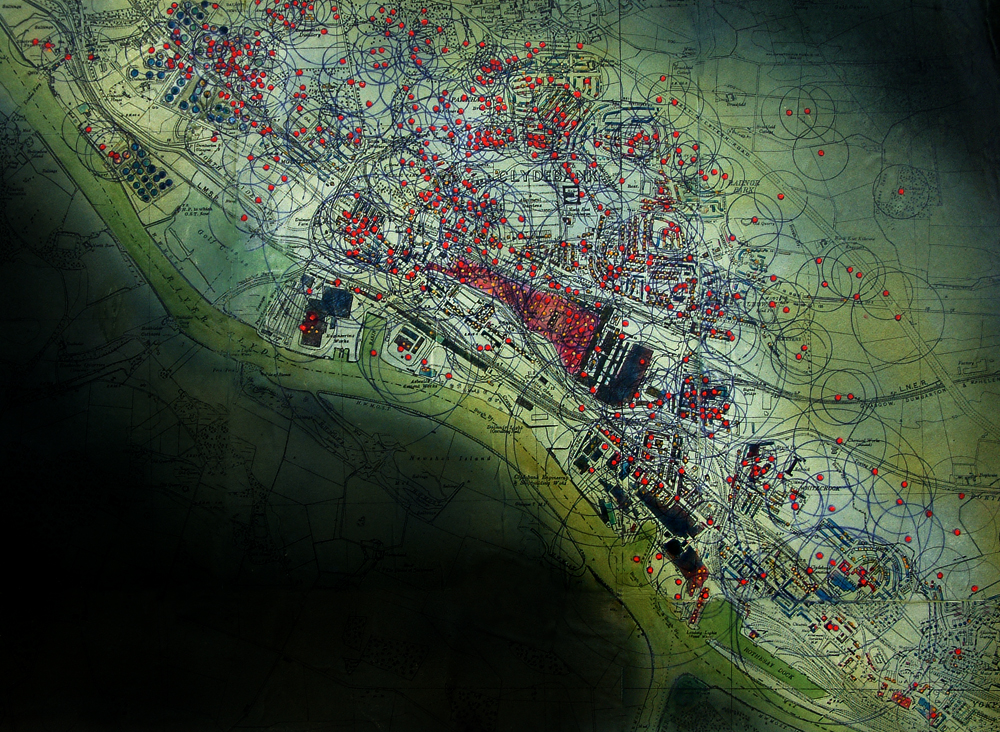 Bomb map Clydebank 1941